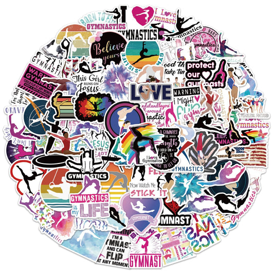 Gymnastics Stickers – 100 Pack