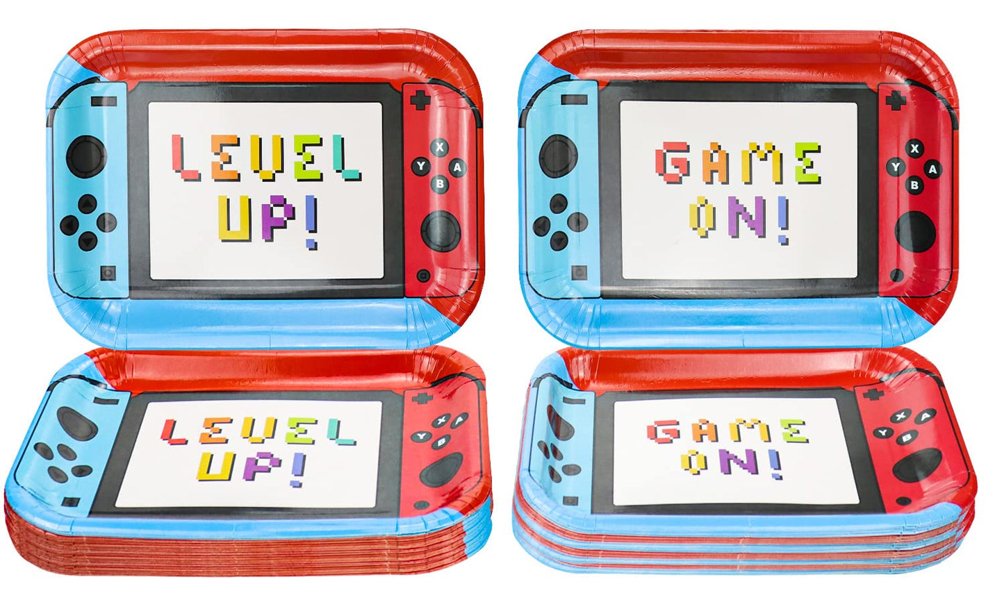 Game Controller Birthday Party Plates 11 Inch – 80 Pack