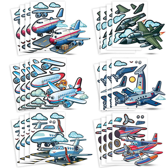 Make a Plane Sticker Activity Sheets – 24 Pack