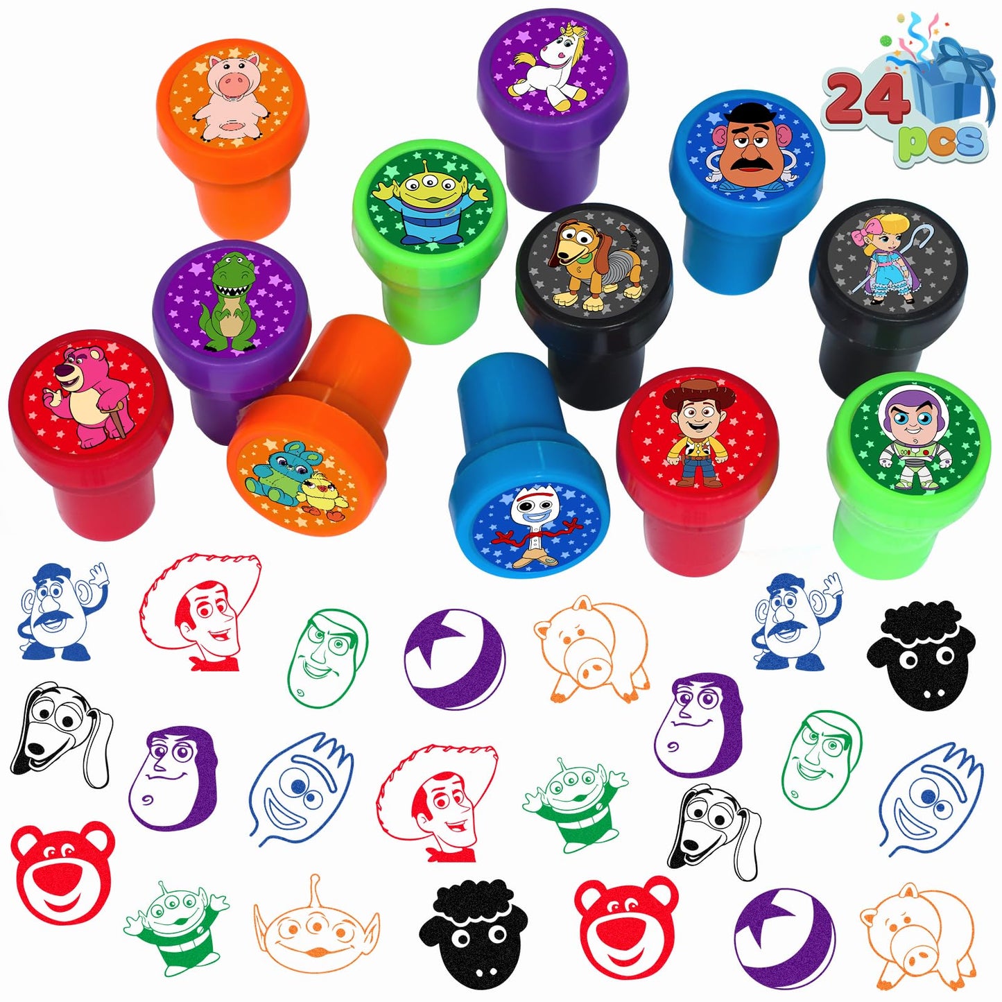 Toy Adventure-Inspired Themed Stampers Party Favours – 24 Pack
