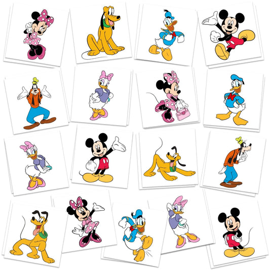 Mouse Character Temporary Tattoos Party Favours – 34 Pack