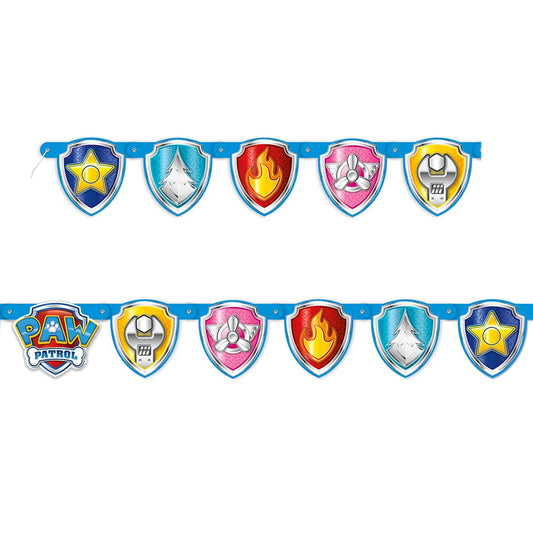 Blue Dog Character Colorful Jointed Party Banner