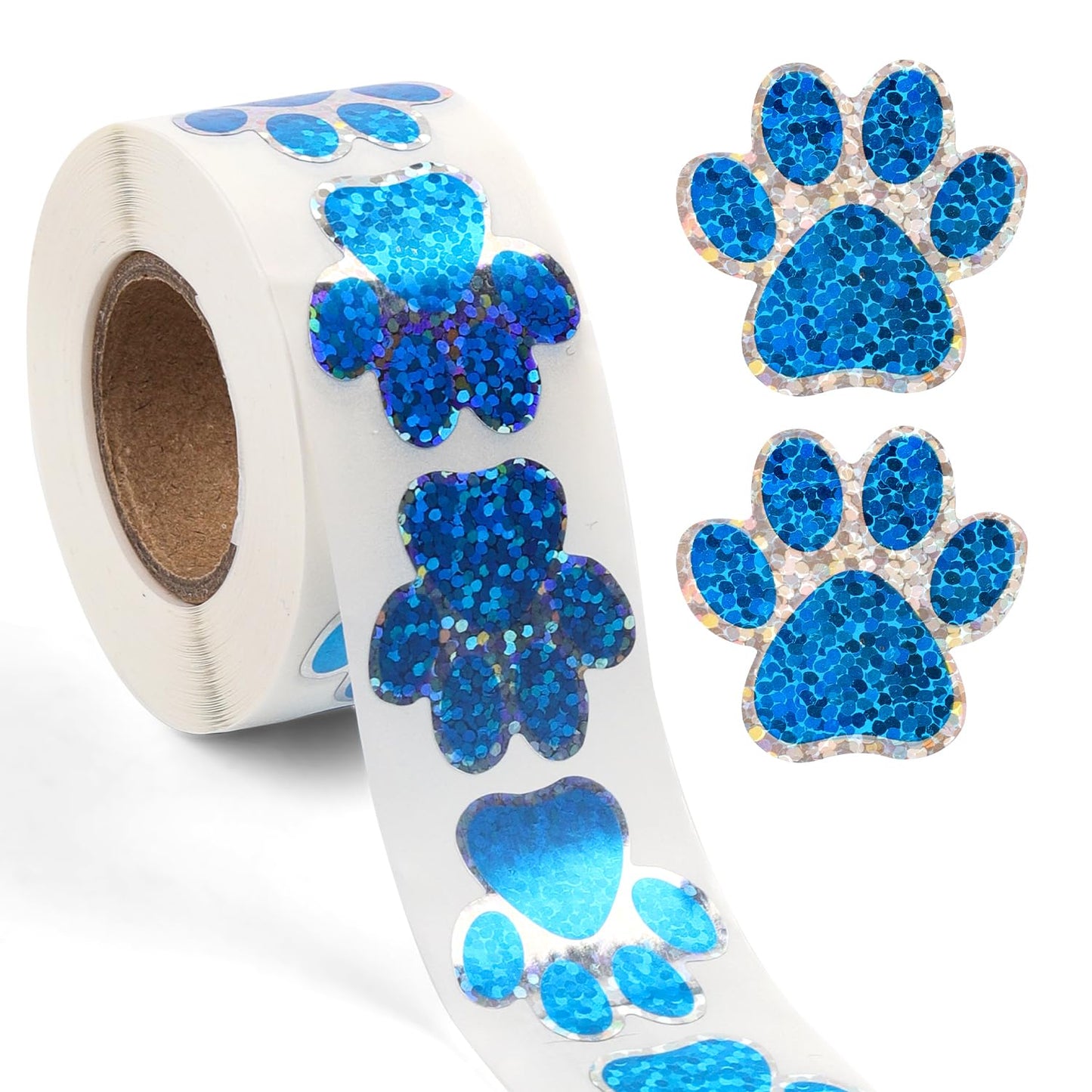 Dog Paw Print Sticker Roll - 500 ct