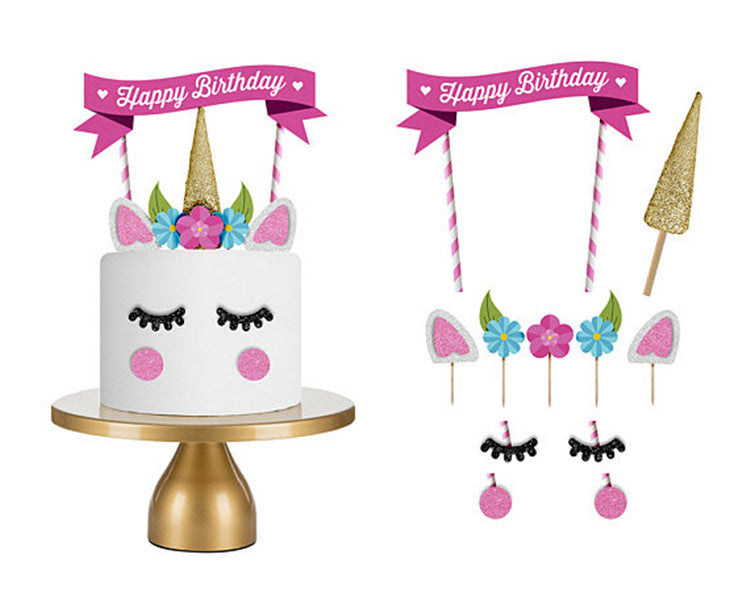 Unicorn Magical Birthday Cake Topper