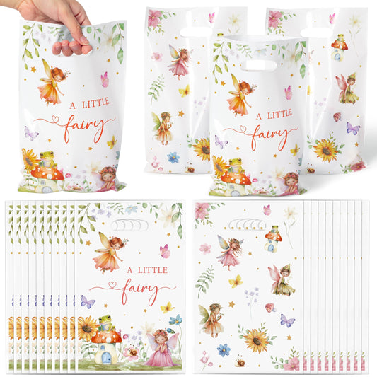 Watercolour Floral Fairy Party Favour Bags – 50 Pack