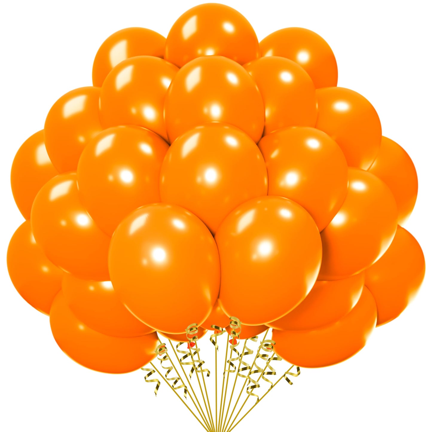 Orange Latex Party Balloons - 200 ct