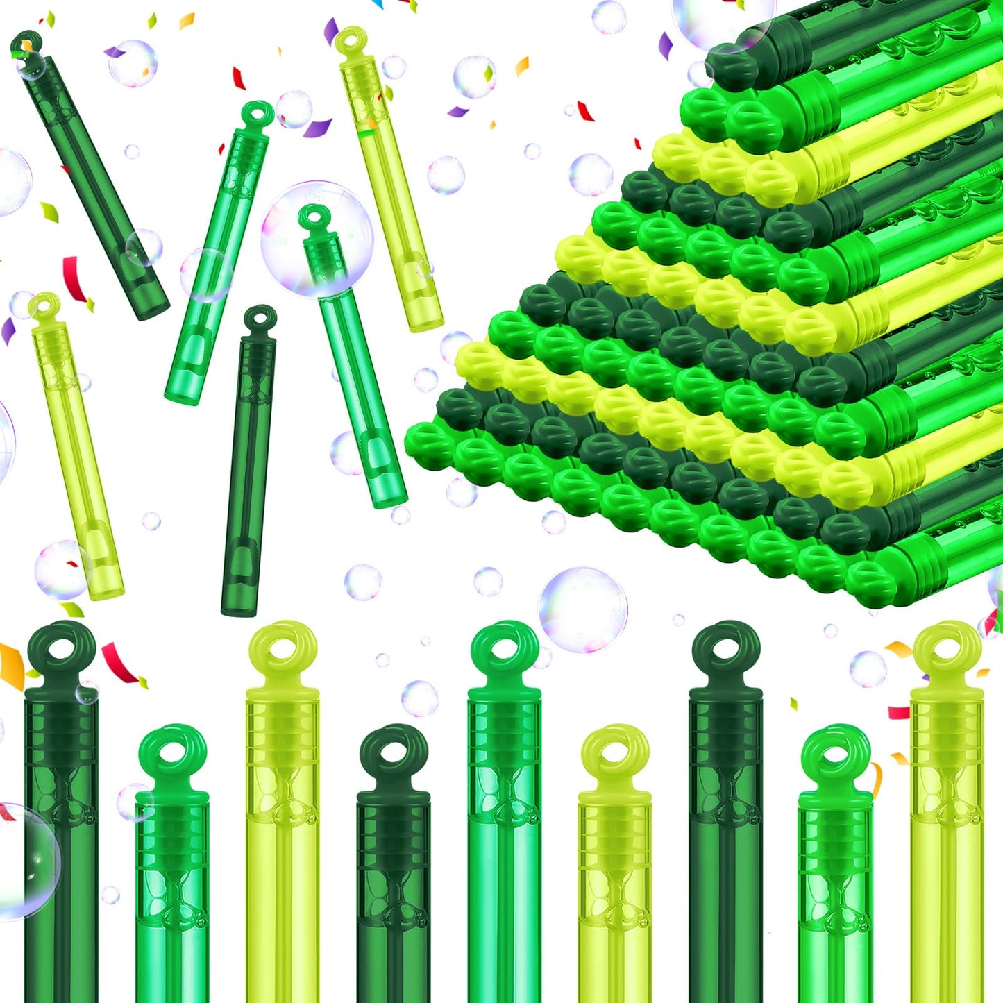 St. Patrick's Day Mini Bubble Wand Party Favor Pack