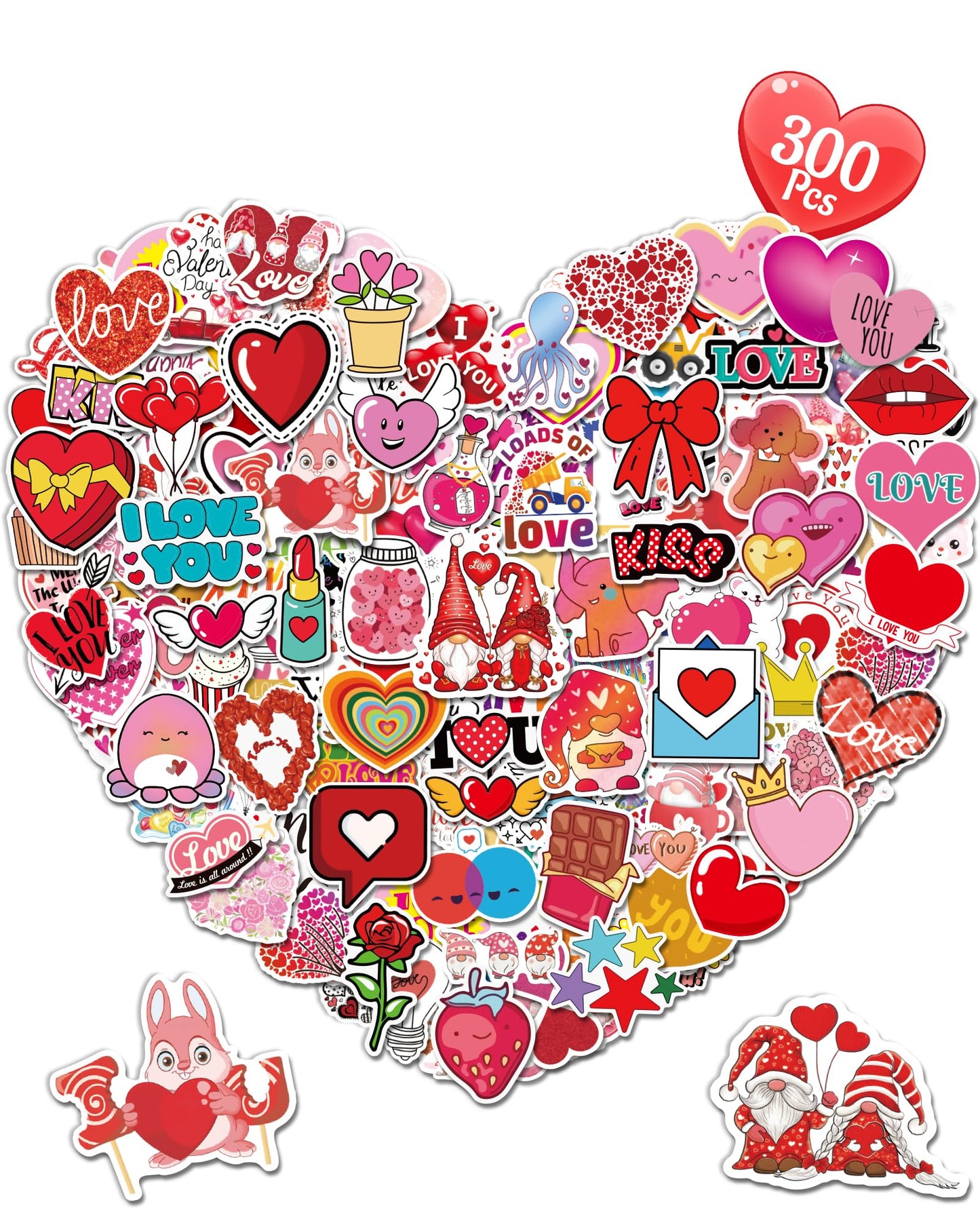 Valentines Day Stickers Party Favors