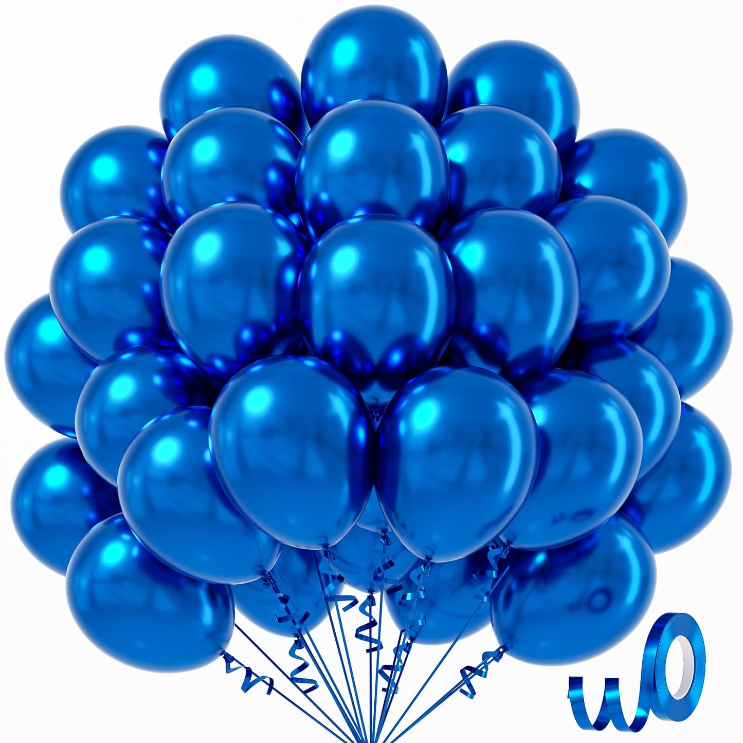 Metallic Blue Party Balloon Set