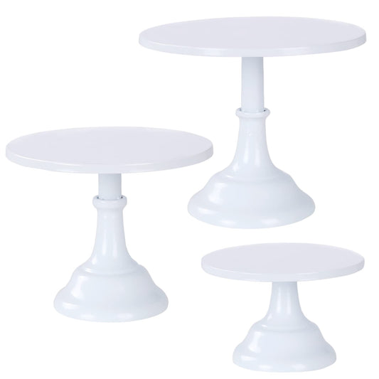 White Metal Cake Stand Set – 3 ct