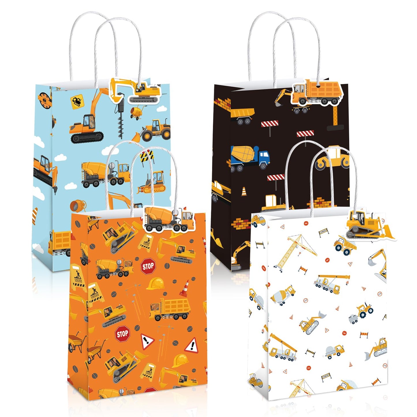 Construction Theme Party Favor Gift Bags