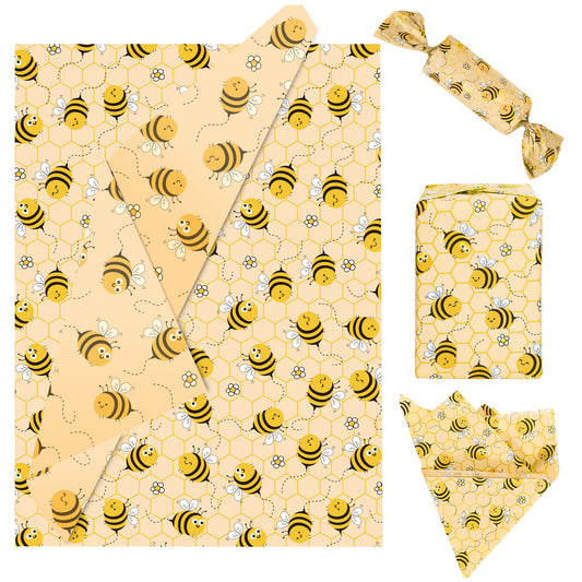 Bumble Bee Tissue Paper for Gift Bags – 100 Sheets