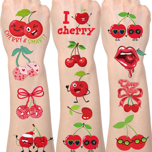 Cherry Temporary Tattoos Party Favours – 200+ Pack