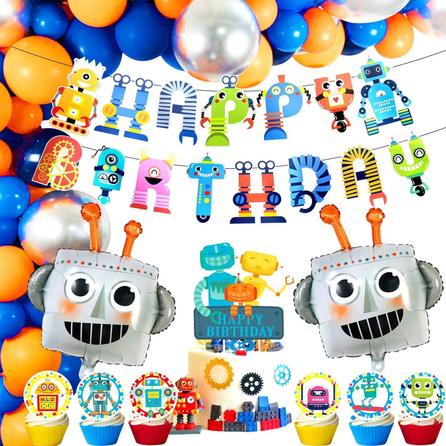 Robot Birthday Party Decorations – 83 Piece