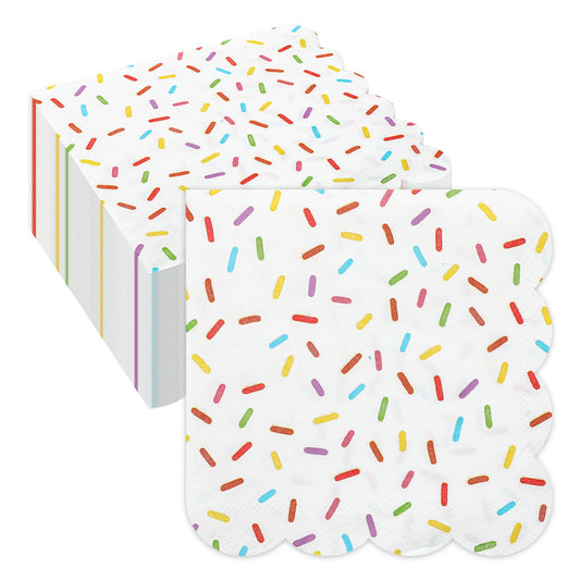 Donut Sprinkles Party Paper Napkins – 100 Pack