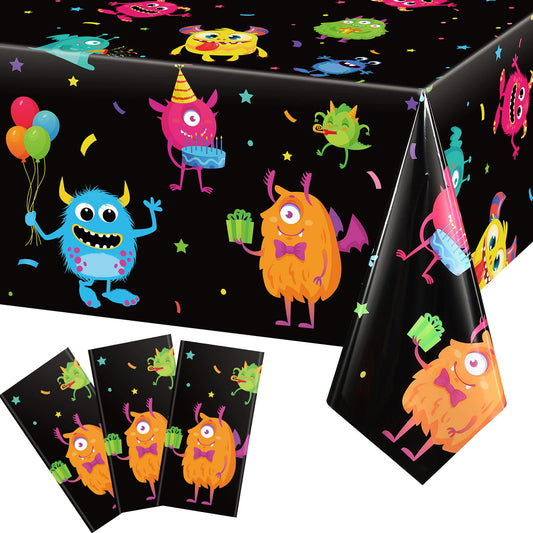 Little Monster Party Table Covers – 3 Pack, 54 x 108 Inch