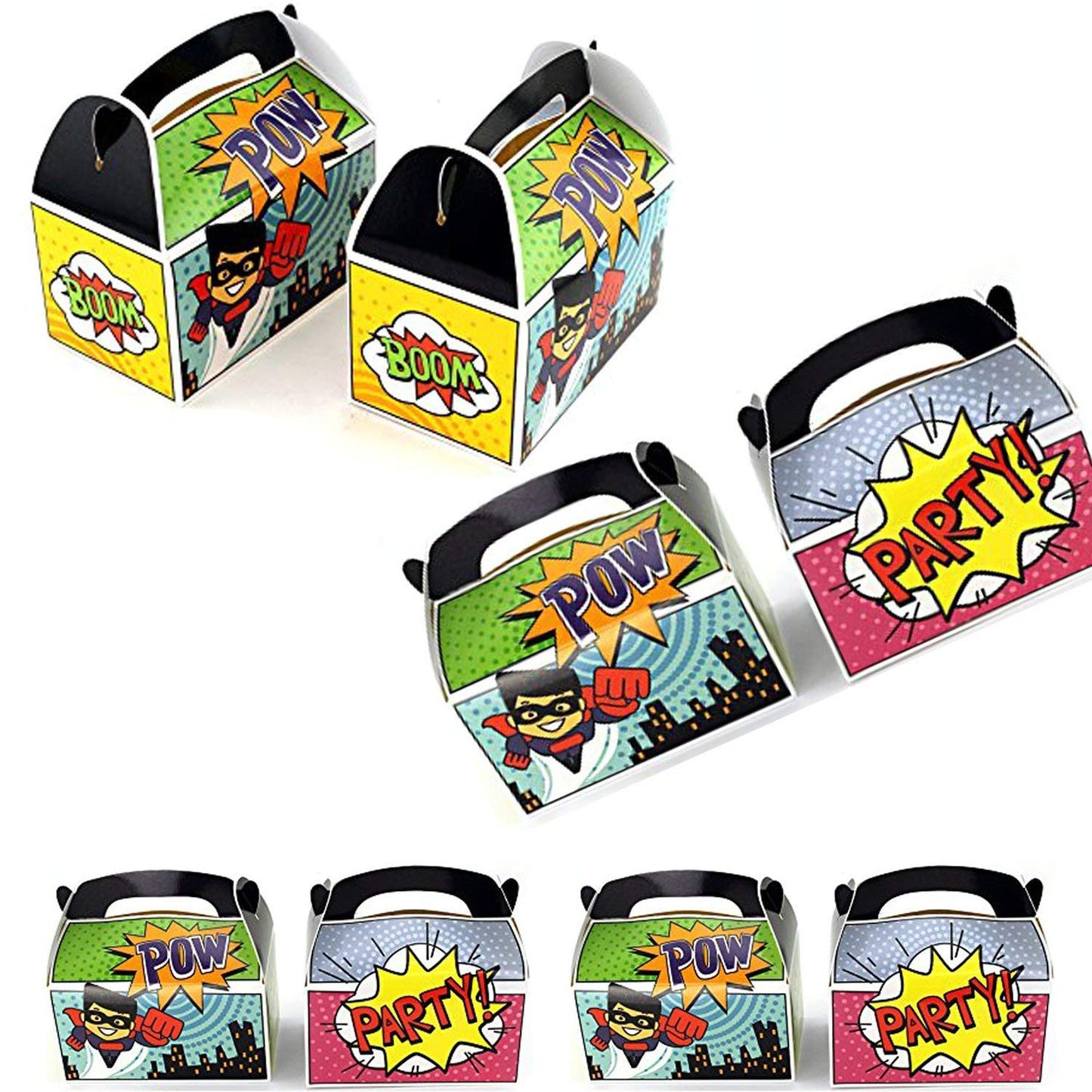 Superhero Birthday Party Favor Boxes