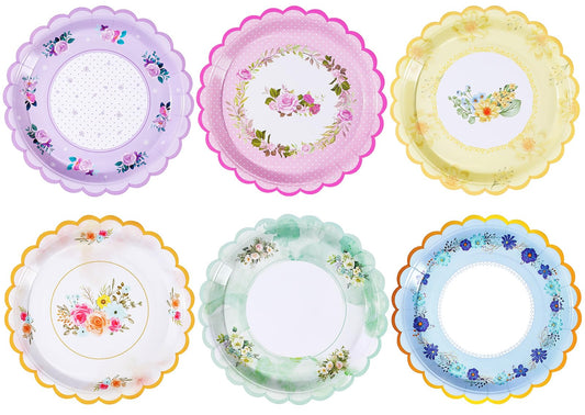 Floral Tea Party Dinner Plates