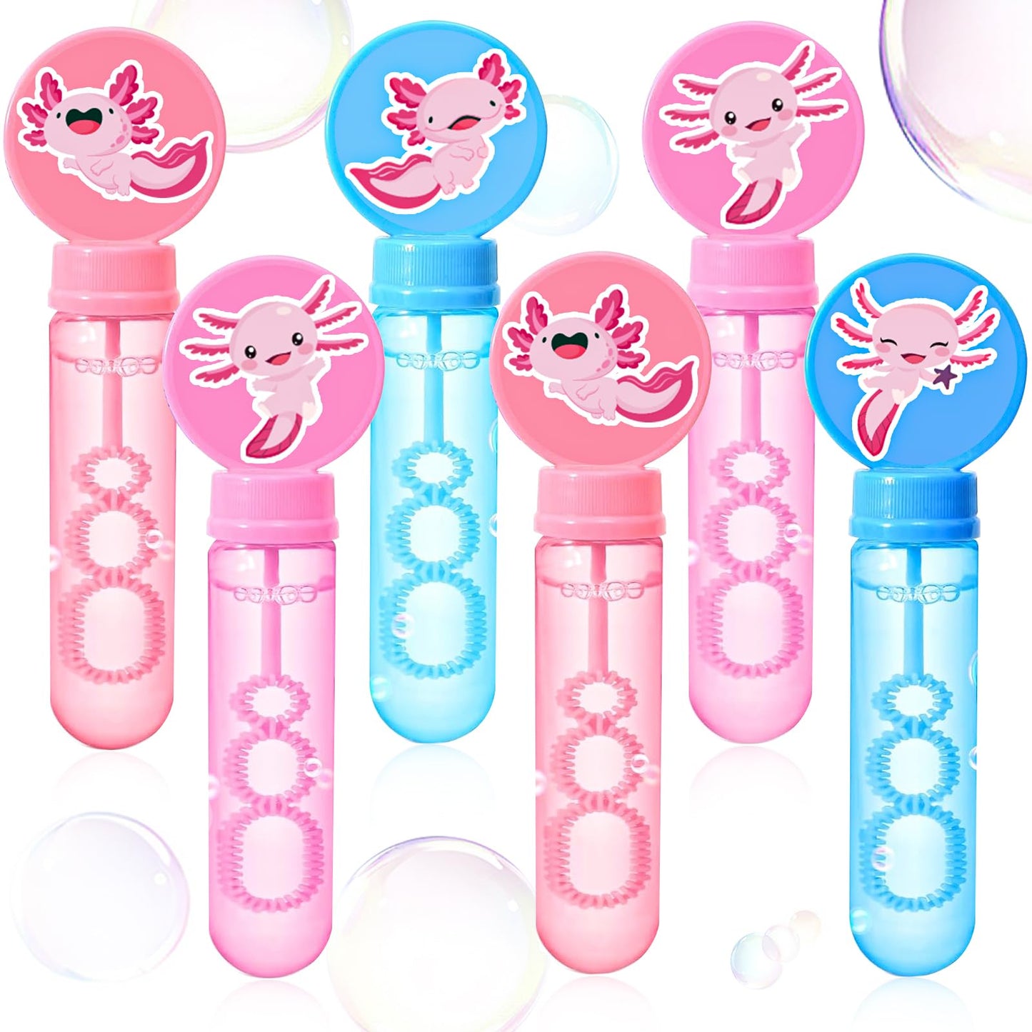 Axolotl Fun Mini Bubble Wands – 16 Pack
