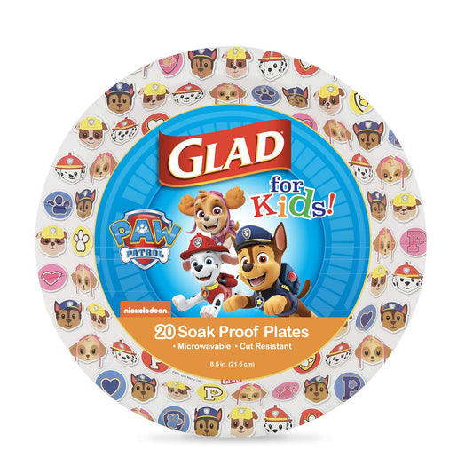 Blue Dog Character Emoji Paper Plates 8.5 Inch - 20 ct