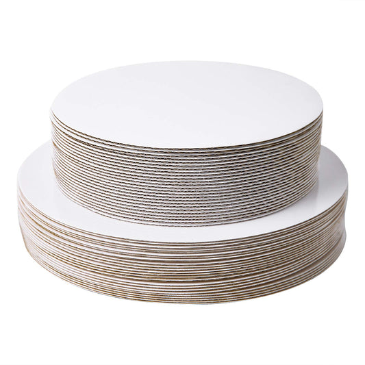 [25pcs] 8" White Cakeboard RoundDisposable Cake Circle Base Boards Cake Plate Platter 8 inch25 of Pack (White 8inch)