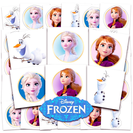 Winter Ice Princess Character Temporary Tattoos - 72 ct