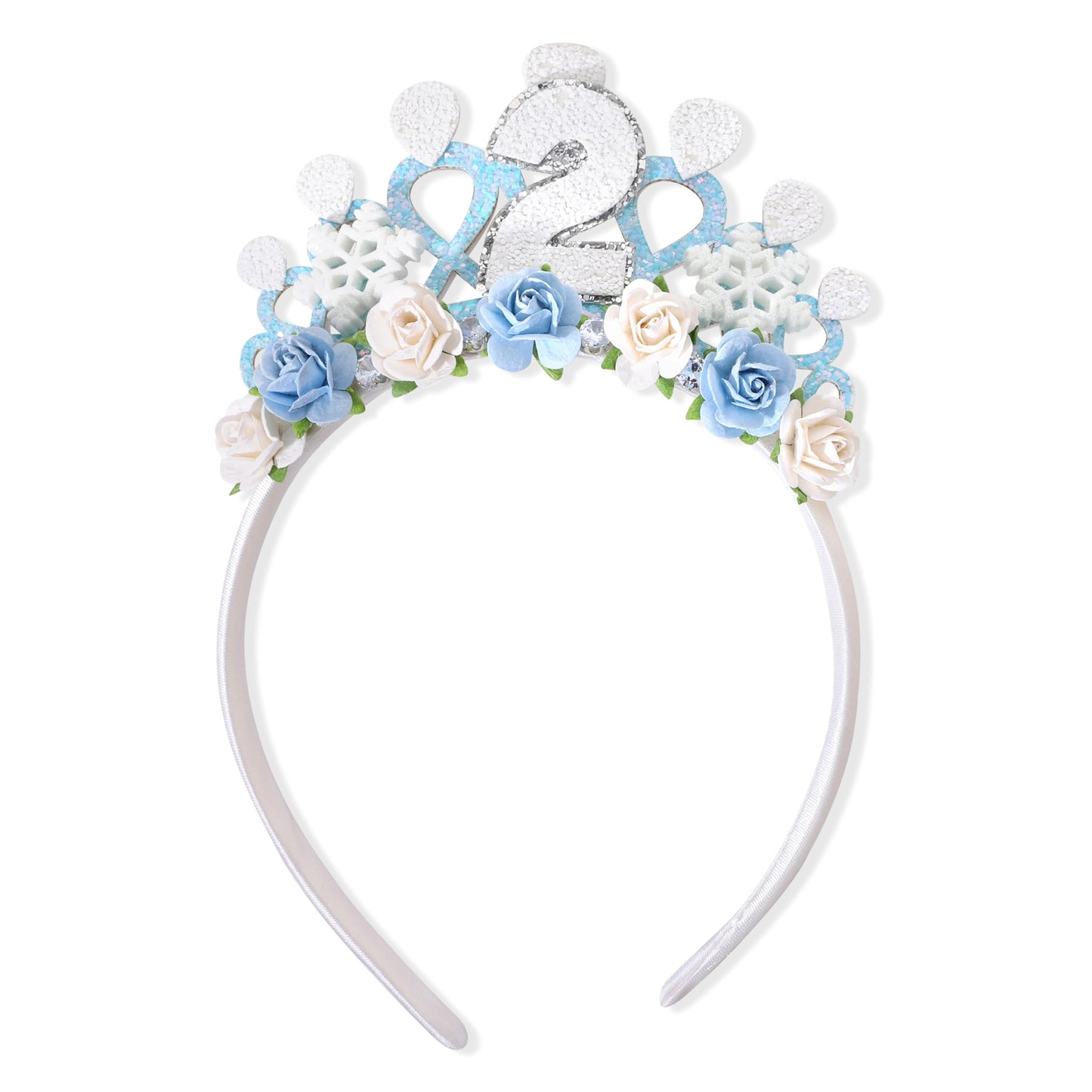 Snowflake Ice Queen Frozen Crown Tiara Headband – 2nd Birthday
