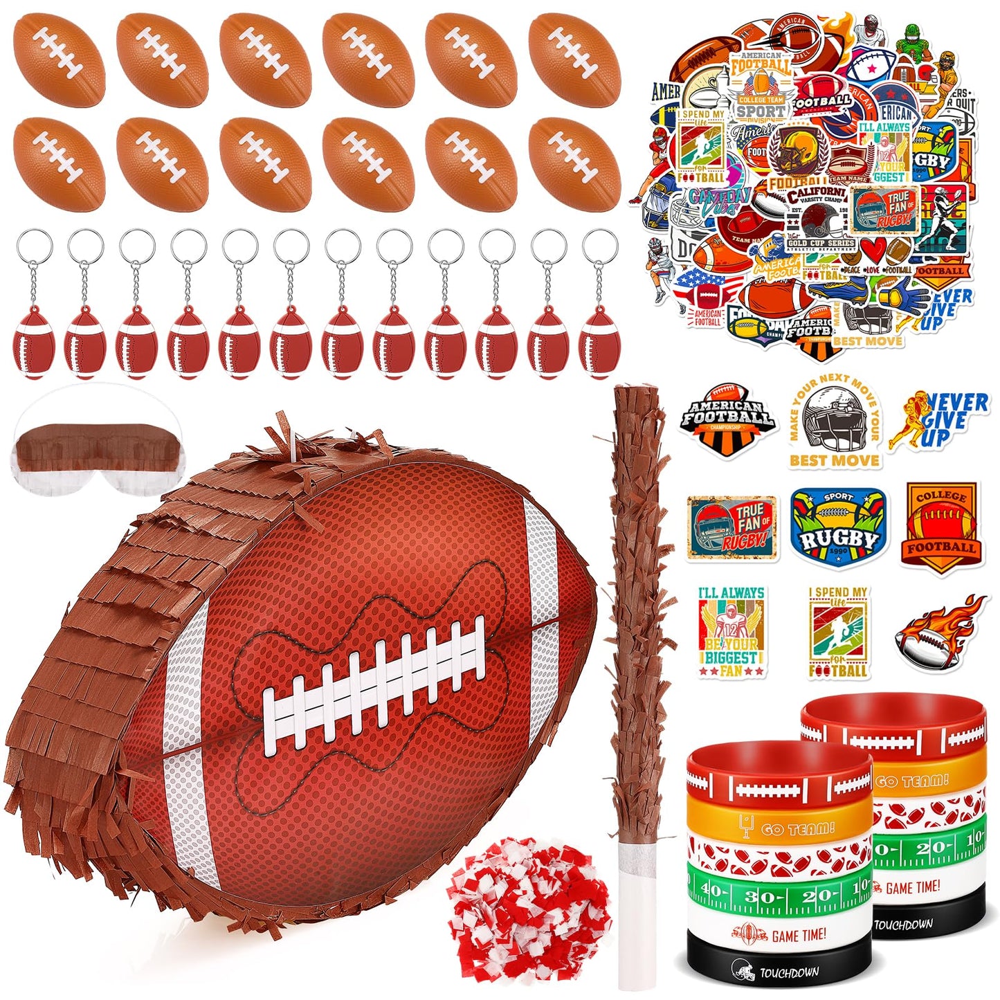 Football Party Favours Complete Set – 90 Piece with Piñata