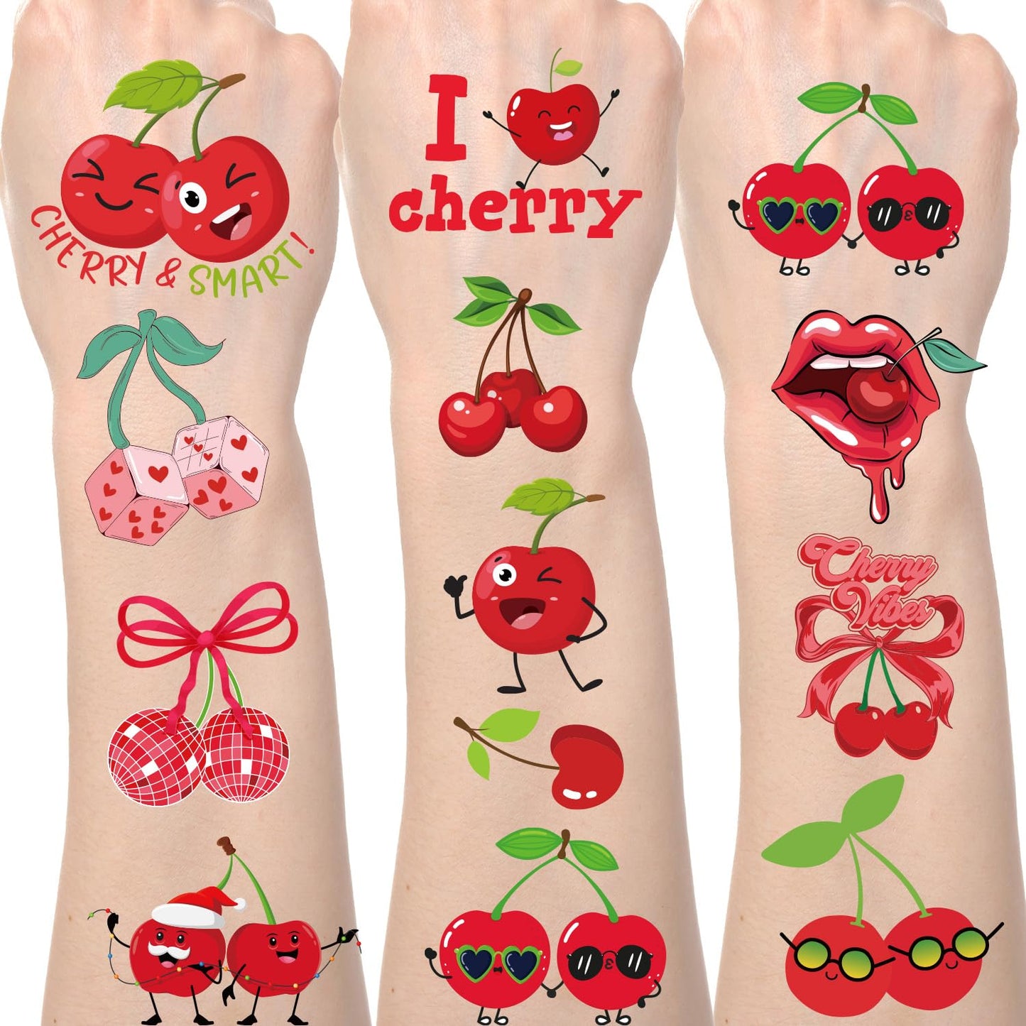 Cherry Temporary Tattoos Party Favours – 200+ Pack
