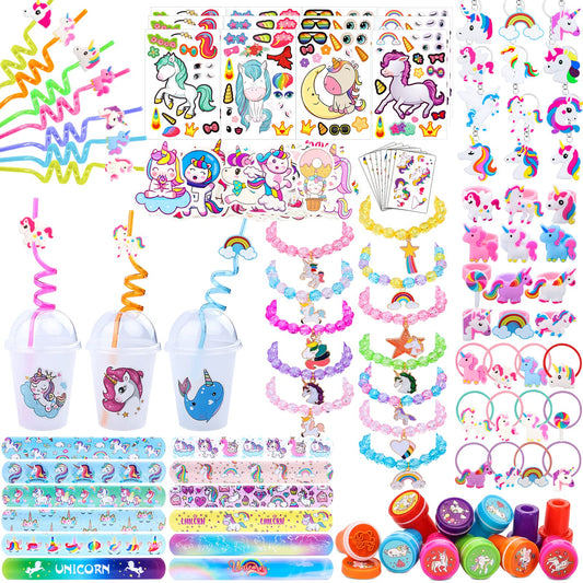Unicorn Party Favors Goodie Bag Set - 220 ct