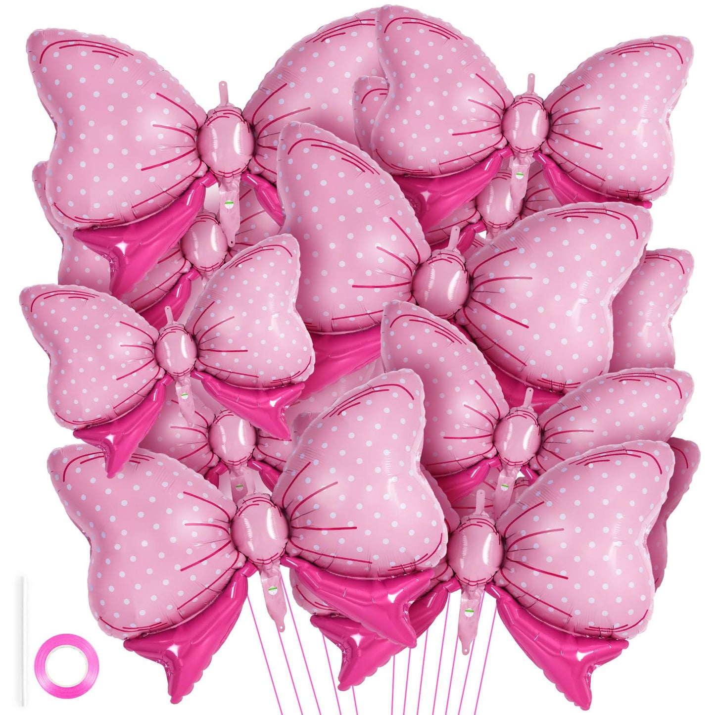 Minnie Mouse Pink Bow Foil Balloons Party Decorations