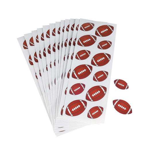 Football Sticker Sheets – 12 Sheets, 144 Stickers