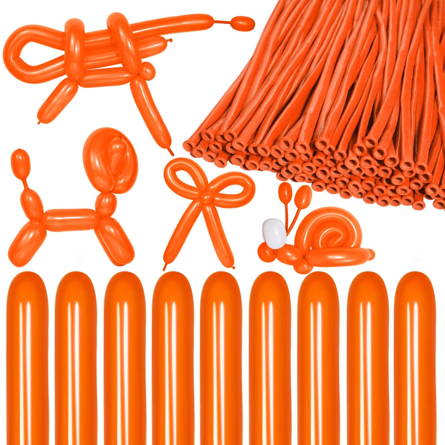 Orange 260 Balloon Animal Twist Balloons