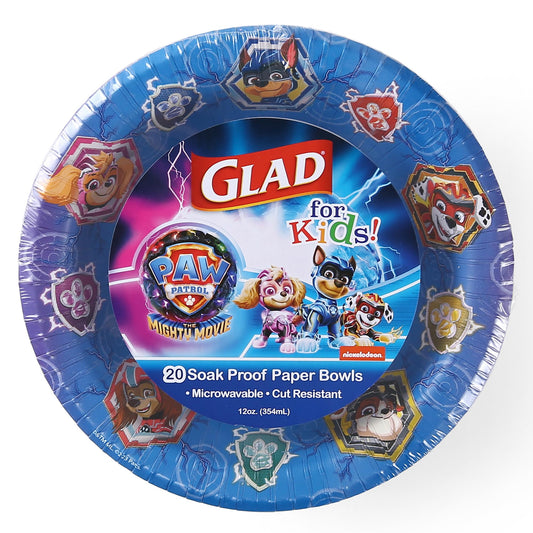 Blue Dog Character Paper Bowls 12oz - 20 ct
