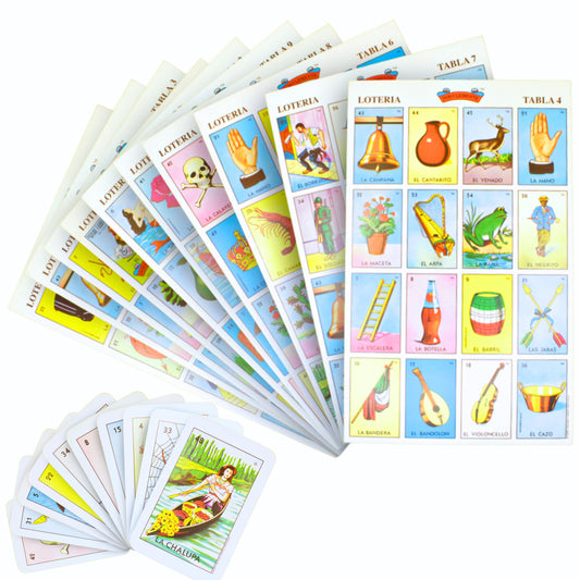 The Original Loteria Mexican Bingo Game for 10 Players - mexican bingo loteria mexicana - Juegos de mesa en español - mexican loteria game - mexican loteria cards La loteria mexican game spanish bingo