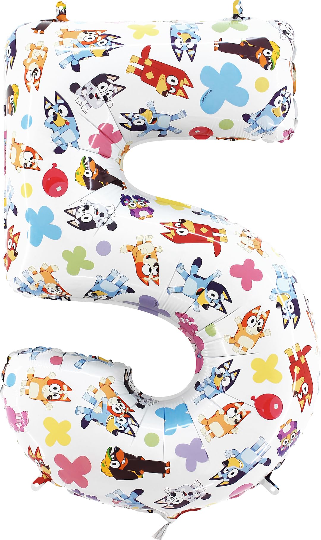 Bluey & Bingo Number 5 Mylar Balloon - 26-Inch