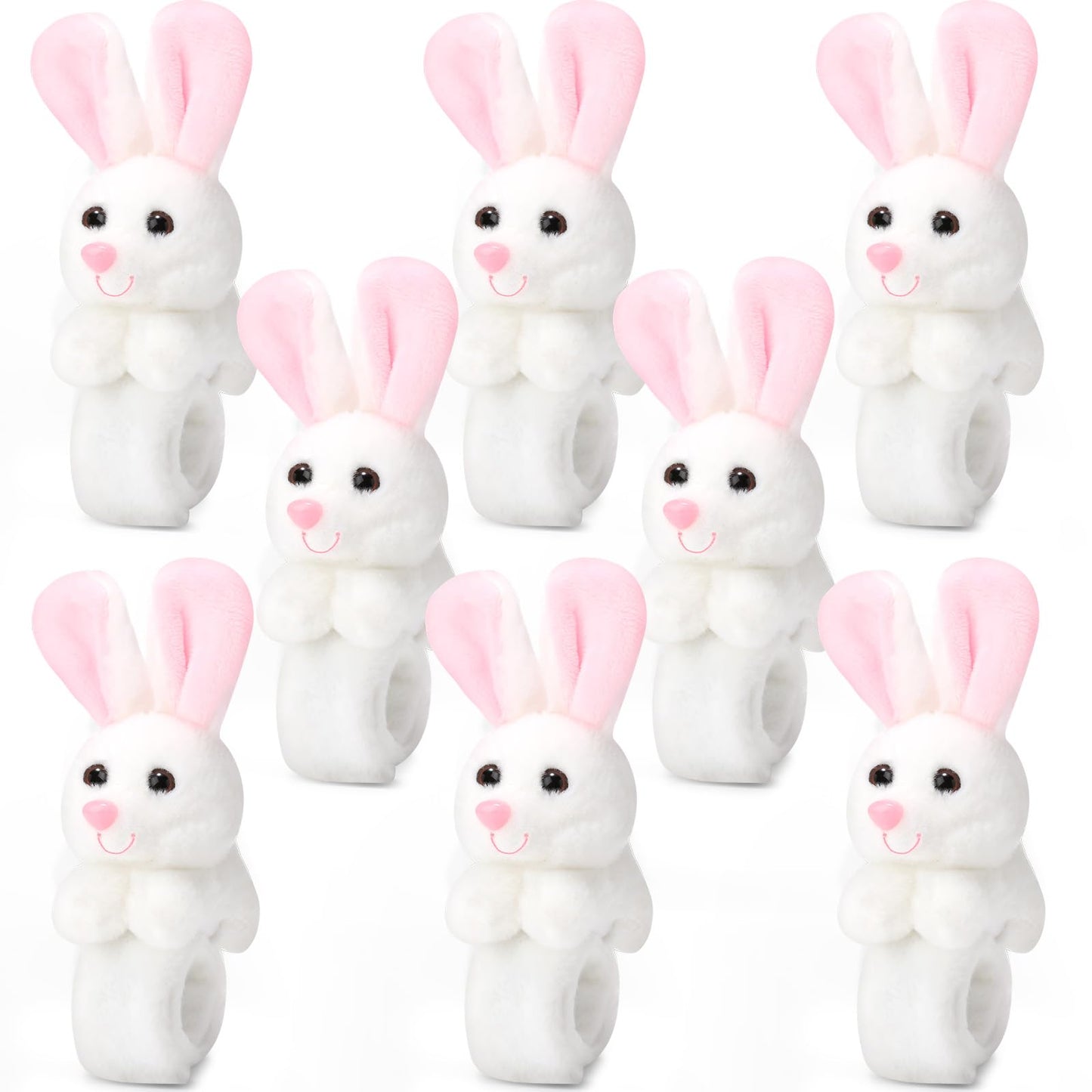Easter Plush Slap Bracelets - 8 ct