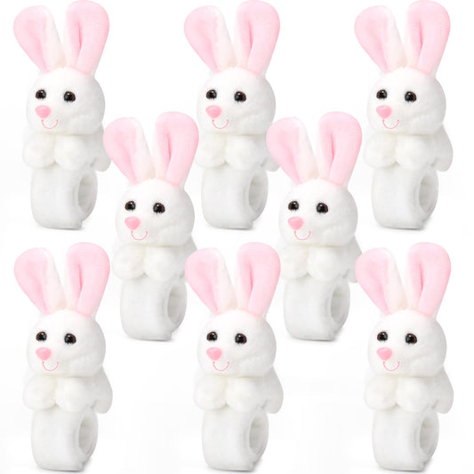 Easter Plush Slap Bracelets - 8 ct