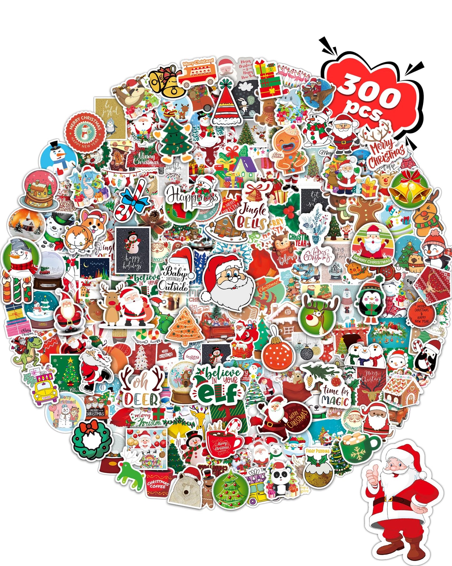 Christmas Sticker Pack Holiday Vinyl Stickers