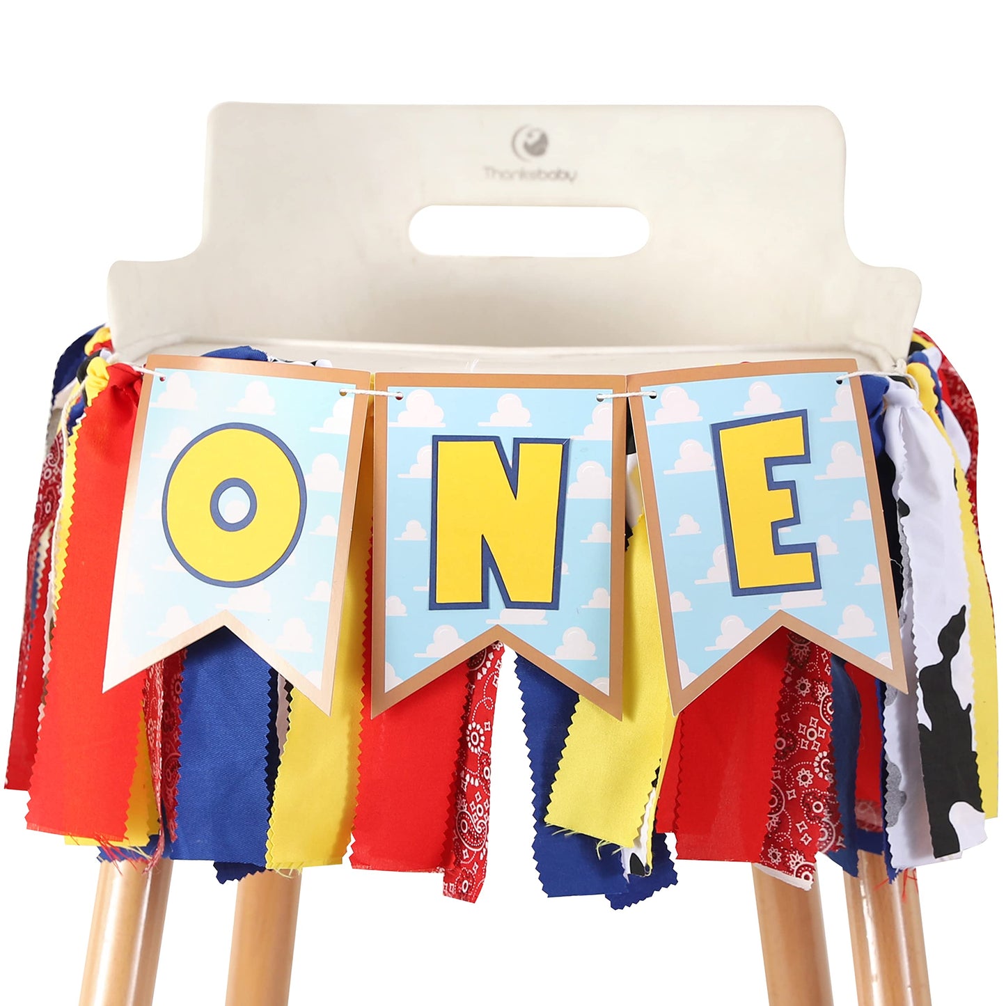 Toy Adventure-Inspired 1st Birthday High Chair Banner