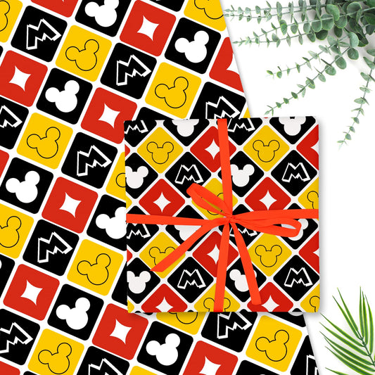 Mickey Mouse Birthday Wrapping Paper Sheets