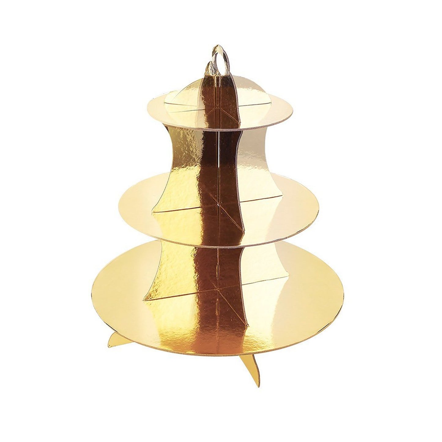 Gold 3-Tier Round Cupcake Stand Dessert Tower