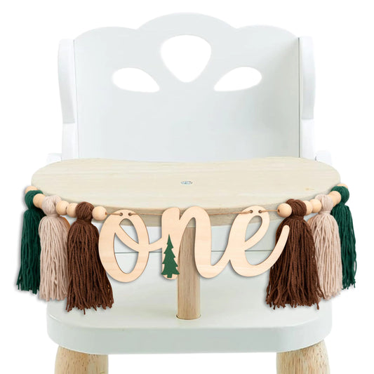 One Happy Camper 1st Birthday High Chair Banner