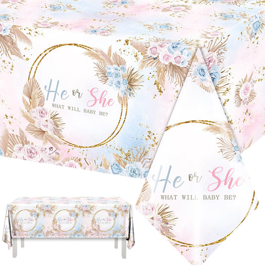 Gender Reveal Tablecloths – 3 Pack, What Will Baby Be