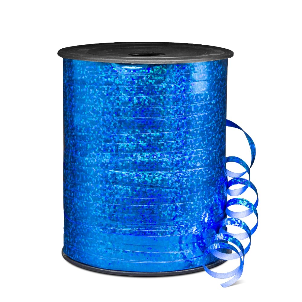 Blue Metallic Curling Ribbon - 500 Yards