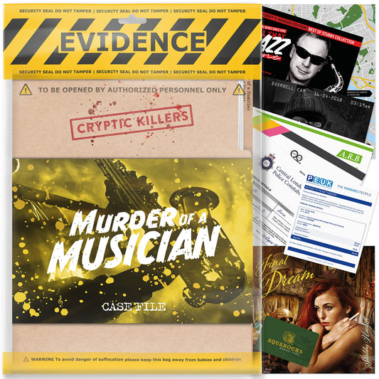 Murder Mystery Cold Case Game – Murder of a Musician