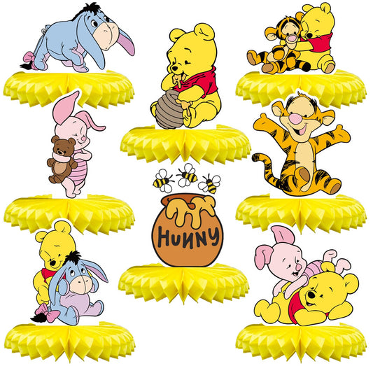 Honey Bear Character 3D Honeycomb Table Centerpieces