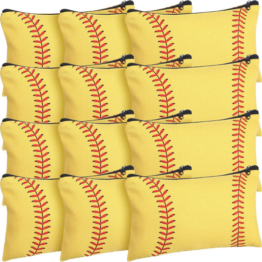 Softball Makeup Bags Party Favours – 20 Pack, 8 x 5 Inch