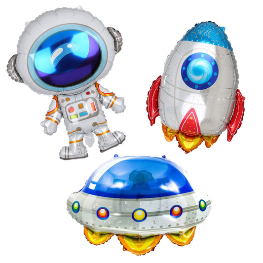Outer Space UFO Rocket & Astronaut Party Balloon Set