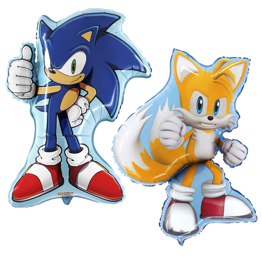 Speedy Blue Hedgehog & Sidekick Foil Balloon Pack - 2 ct